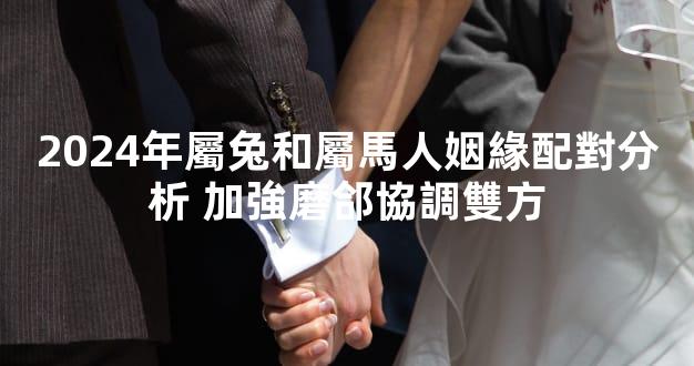 2024年屬兔和屬馬人姻緣配對分析 加強磨郃協調雙方